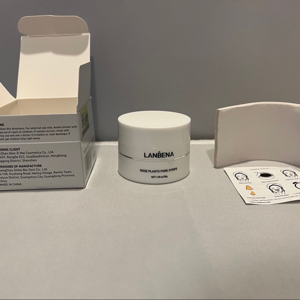 Lanbena Plants Pore Strip Blackhead Remover Nose Acne Peel off Mud Mask